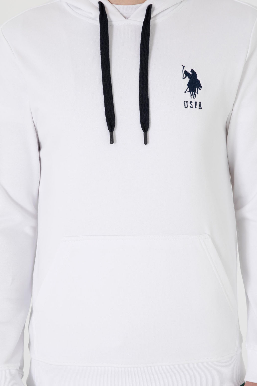 Erkek Beyaz Basic Sweatshirt