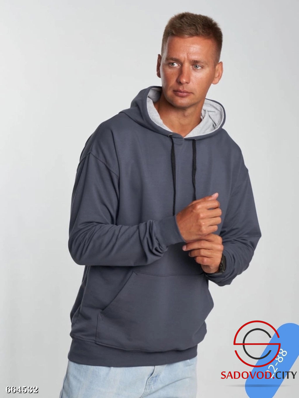 Мужская толстовка с капюшоном - Bruno фото 4