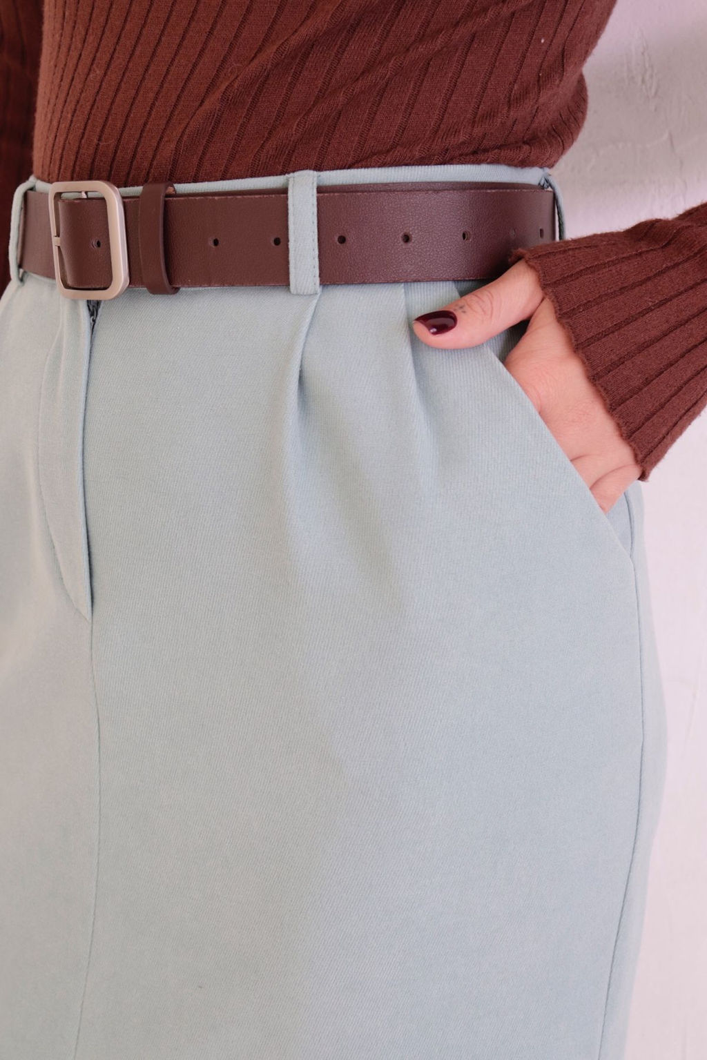 Юбка миди-макси с разрезом спереди - Martichelli фото 65