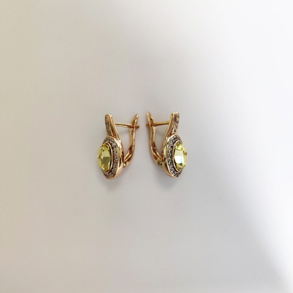 Серьги с кристаллами Swarovski