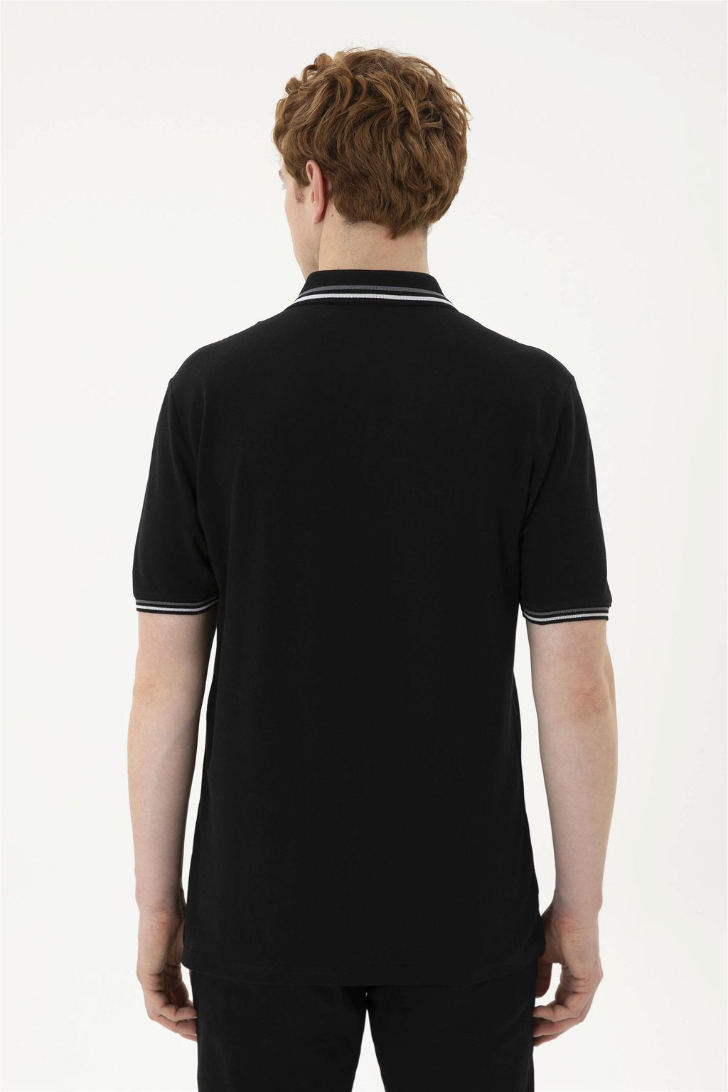 Мужская черная базовая футболка - U.s. polo assn фото 5