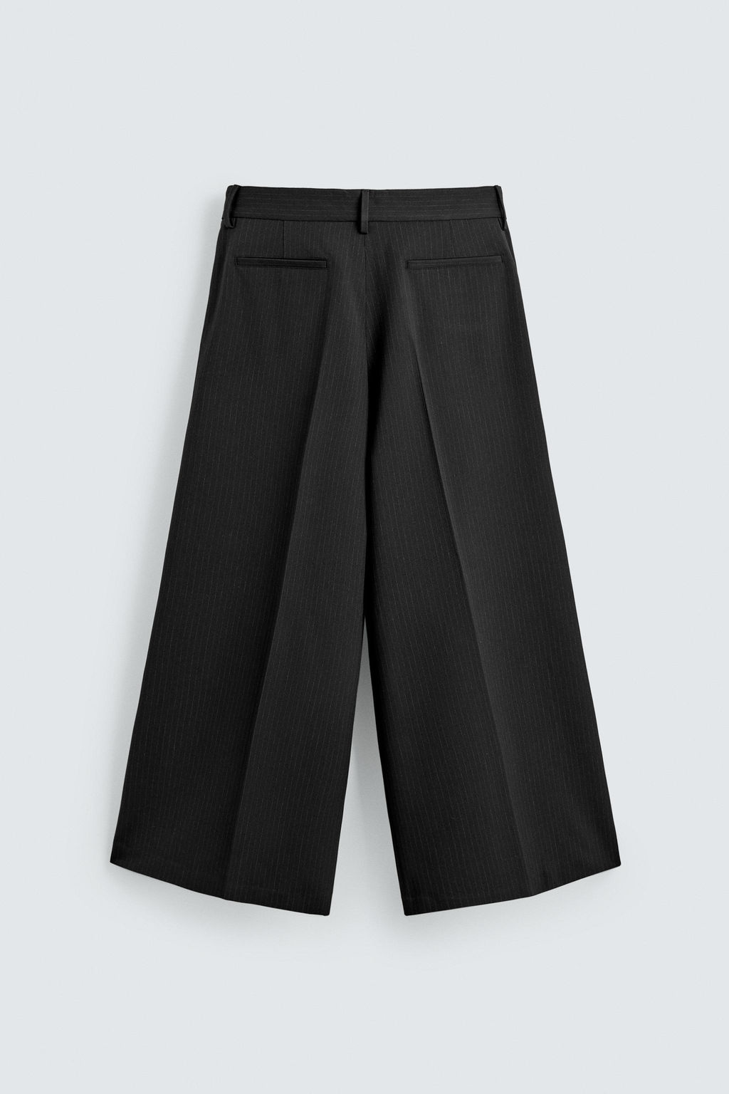 WIDE-LEG PLEATED TROUSERS - Zara фото 8