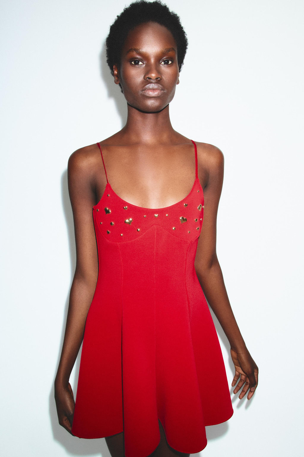 STRETCH DRESS WITH HEARTS - Zara фото 2