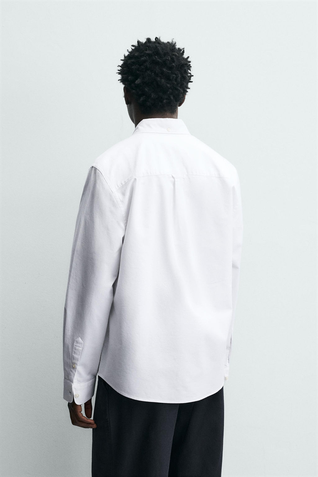 CAMISA ESTRUCTURA OXFORD / Blanco - Zara фото 3