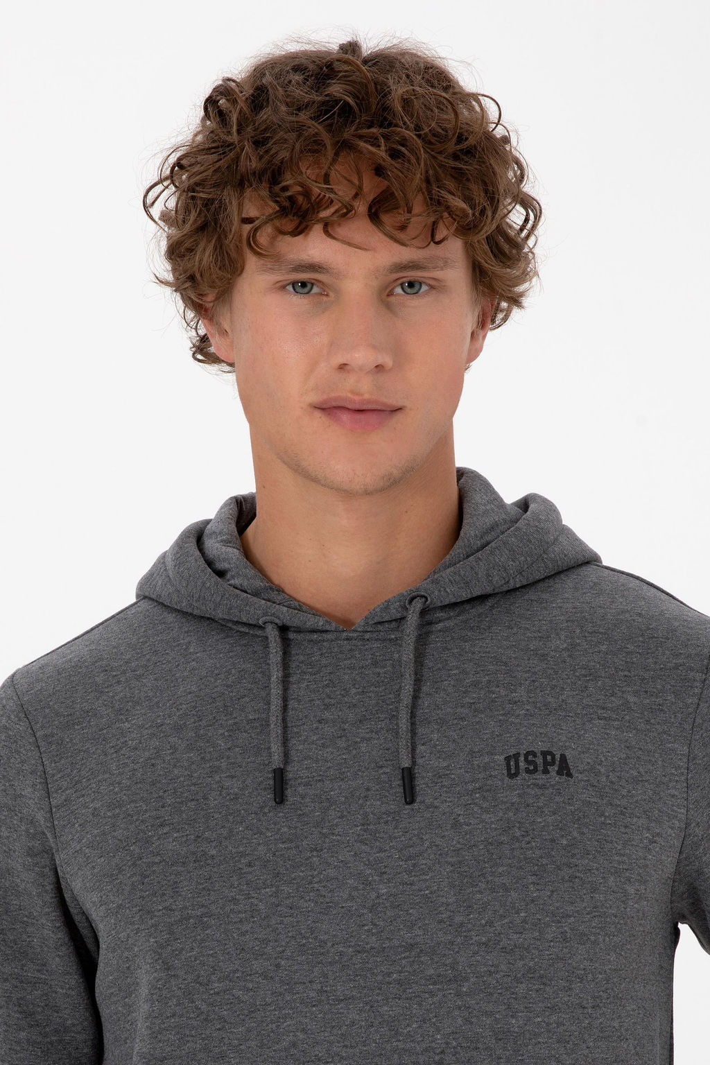 Erkek Antrasit Melanj Basic Sweatshirt Sepette S_rpriz _ndirim - U.s. polo assn фото 2