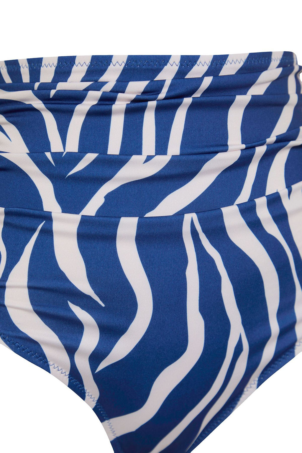 Zebra Desenli Toparlay?c? Yuksek Bel Hipster Core Bikini Alt? TBESS20BA0018