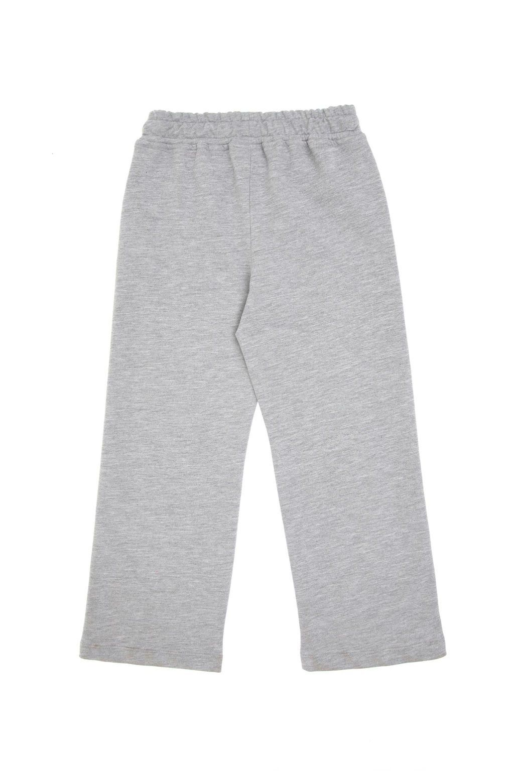 K_z _ocuk Gri Melanj Loose Fit Kenar Biyeli E_ofman Alt_