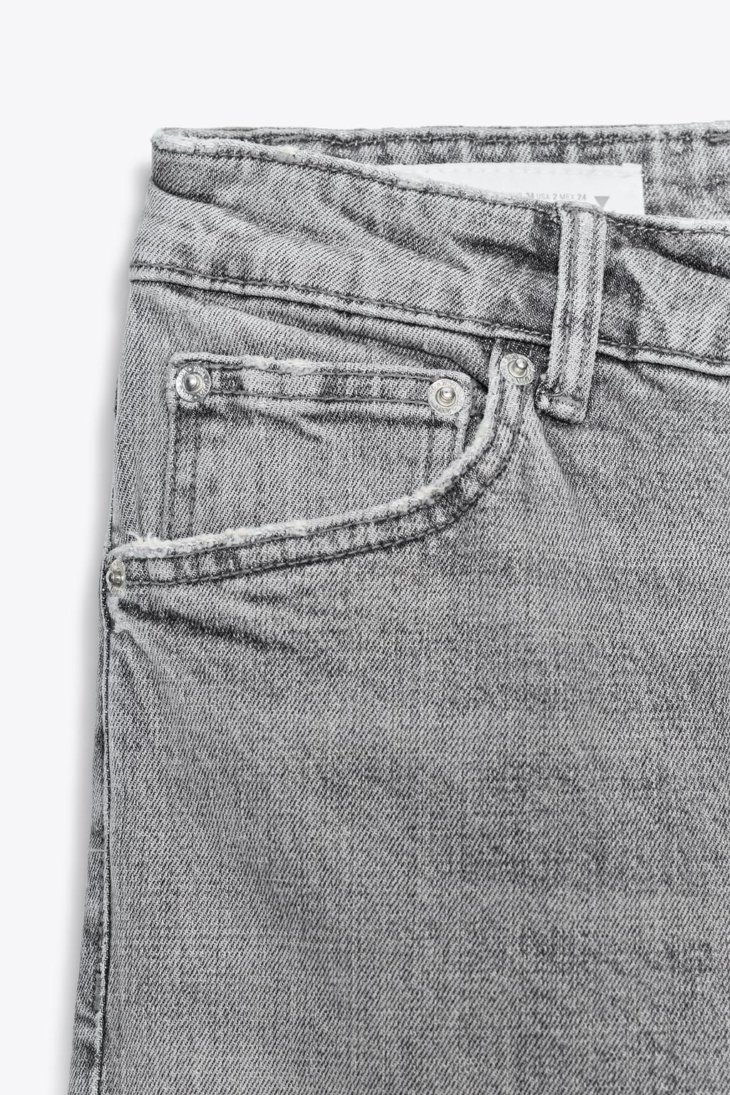 TRF HIGH-WAIST STRAIGHT LEG JEANS - Zara фото 9