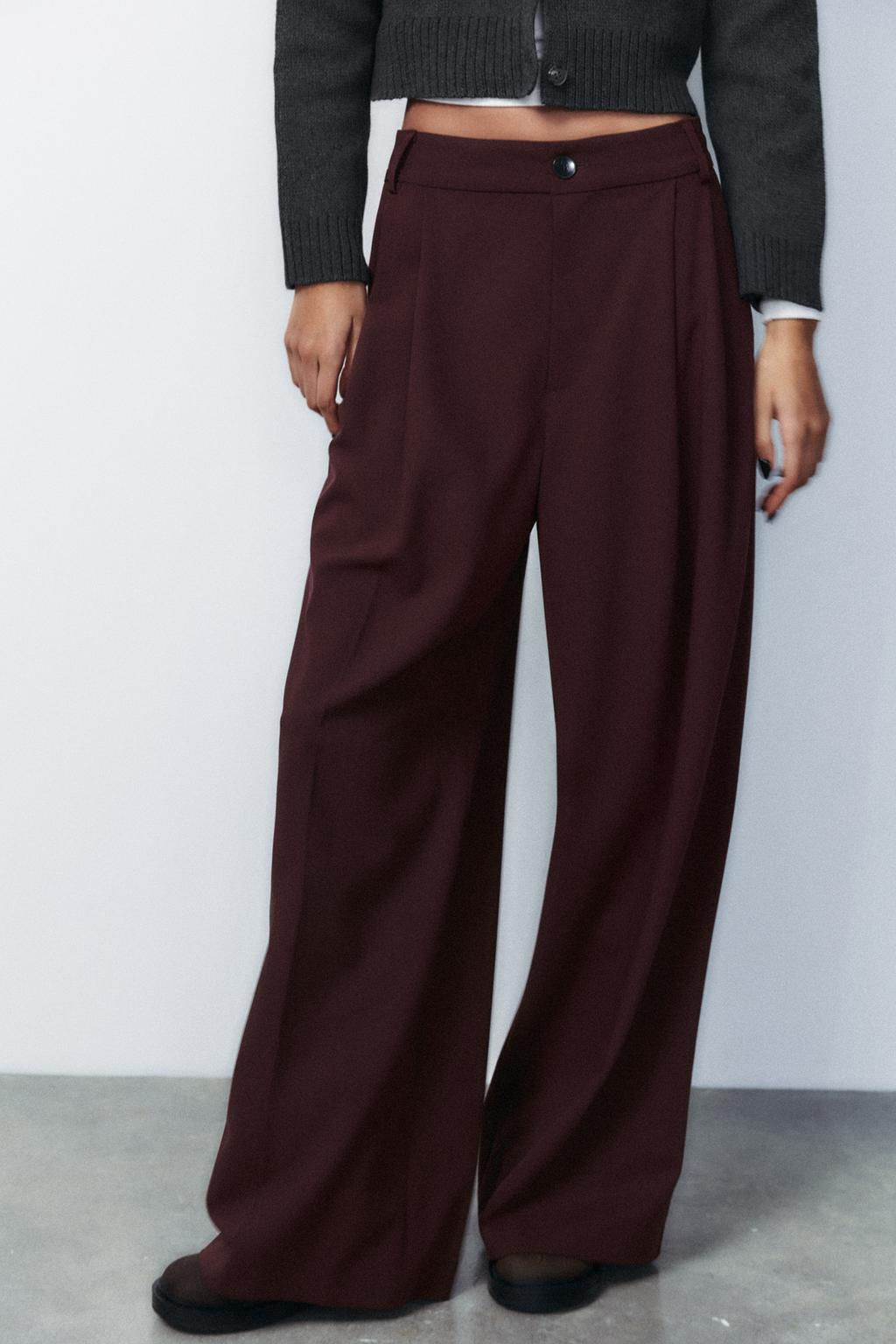 DOUBLE PLEAT TROUSERS - Zara фото 16