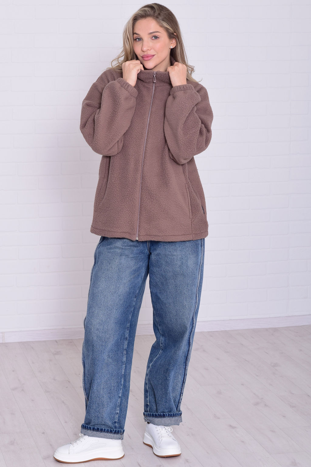 Толстовка женская 6-225 из флиса - Новое кимоно фото 15