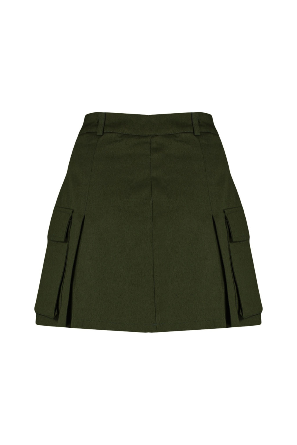 Haki Kargo Cepli Dokuma Etek Gorunumlu Sort TWOSS23SR00041