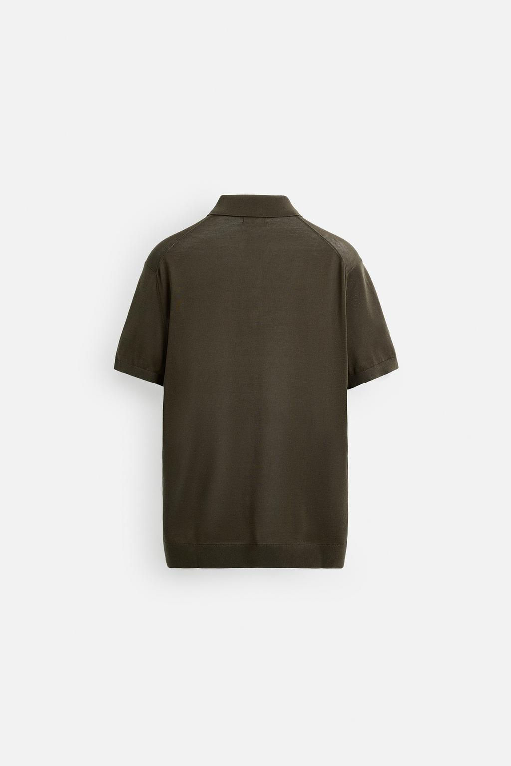 KNIT COTTON - SILK POLO SHIRT - Zara фото 16