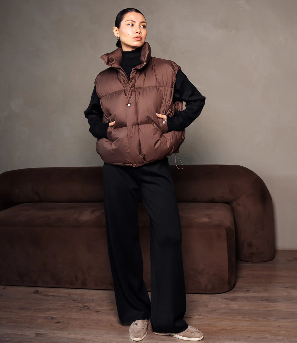 Жилет #КТ6997, шоколадный - Dommod фото 4