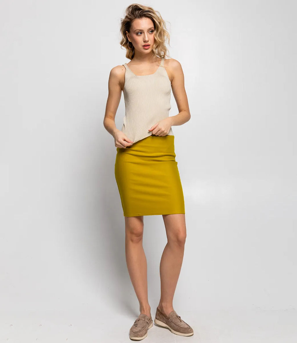 Топ #КТН263, светло-бежевый