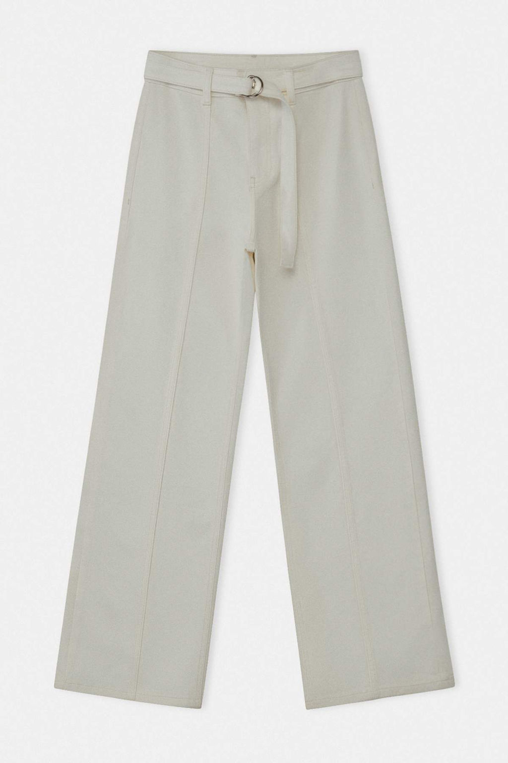 Beyaz Kemer Detayl? Normal Bel Wide Leg Jeans TWOSS26JE00277 - Trendyolmilla фото 6