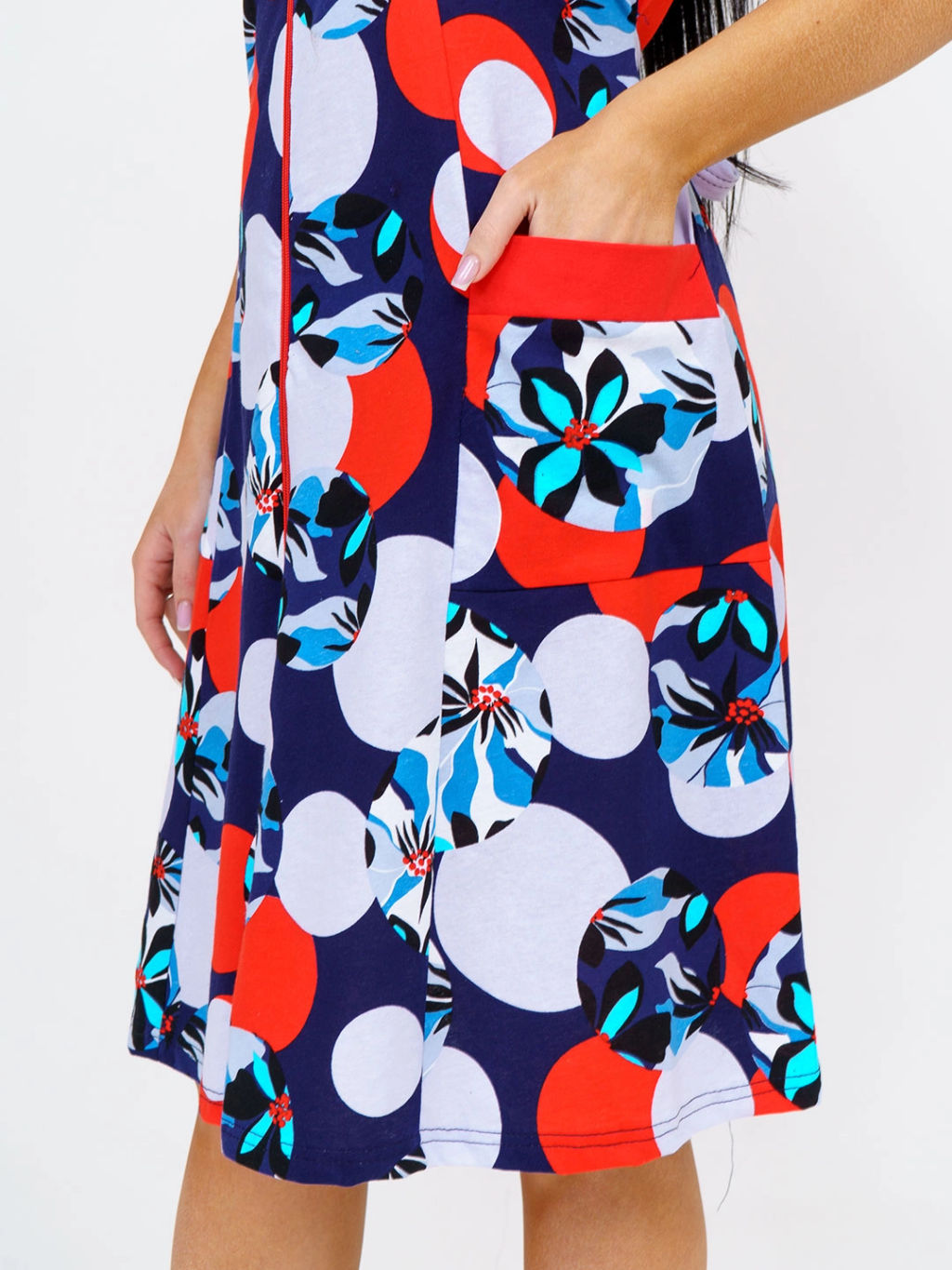 Халат женский, цвет синий