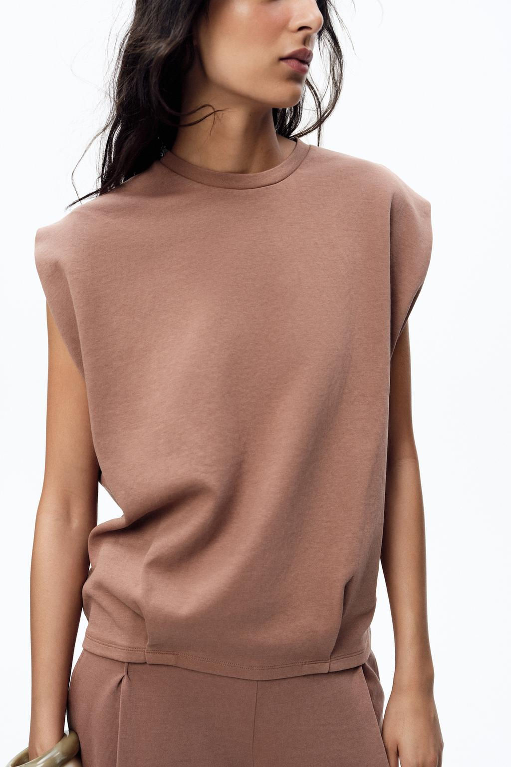 WASHED INTERLOCK T-SHIRT - Zara фото 11