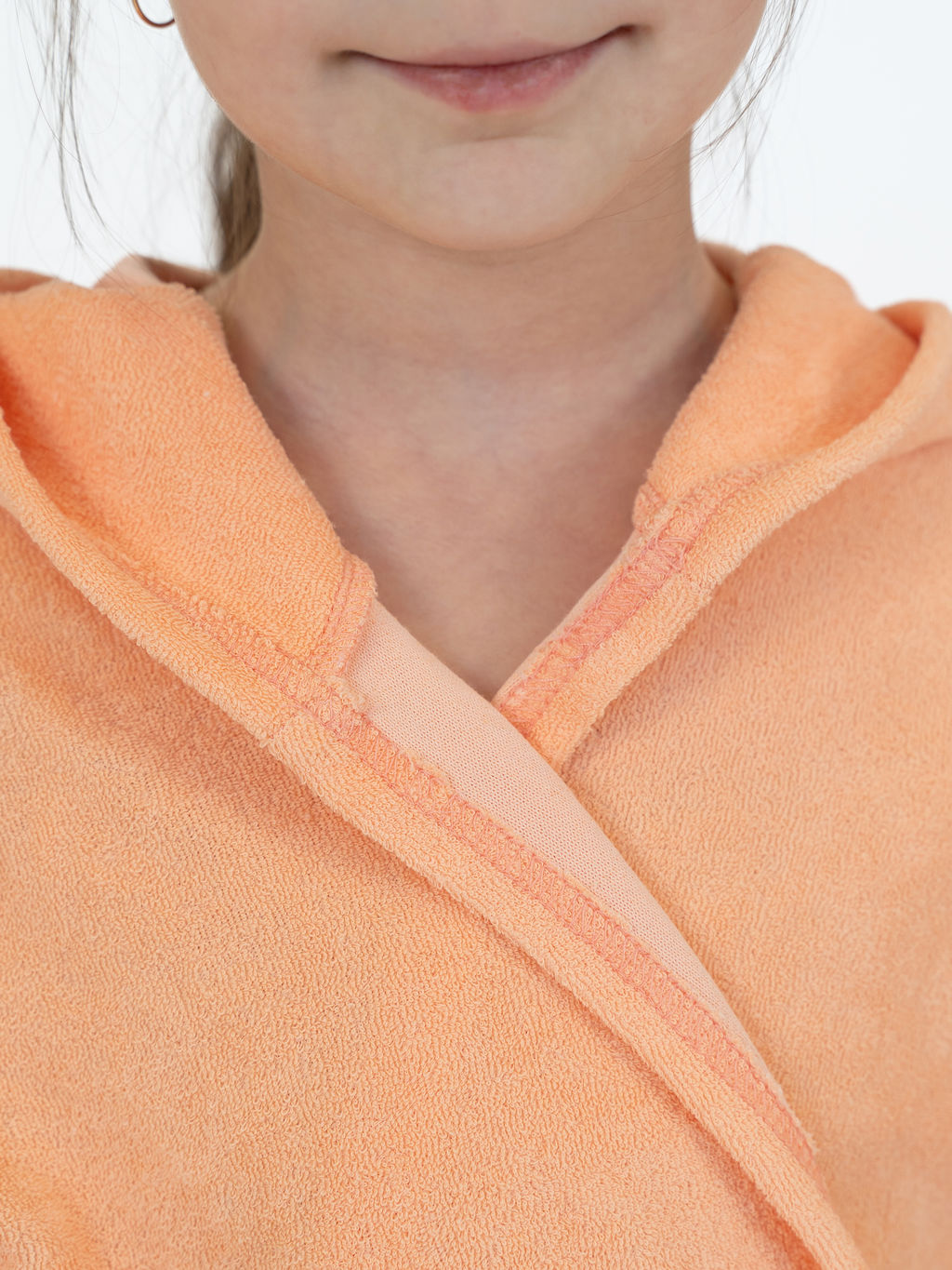 Халат детский светло-персиковый 908/1 (98, 56)