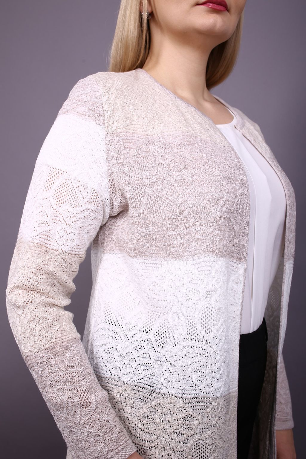 818а жакет женский удл. - Olsarri фото 5