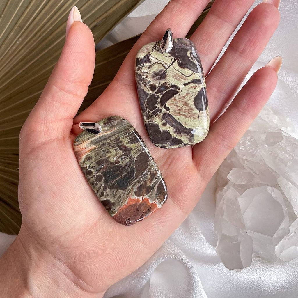 Кулон из Яшмы уральской - Радуга самоцветов фото 2