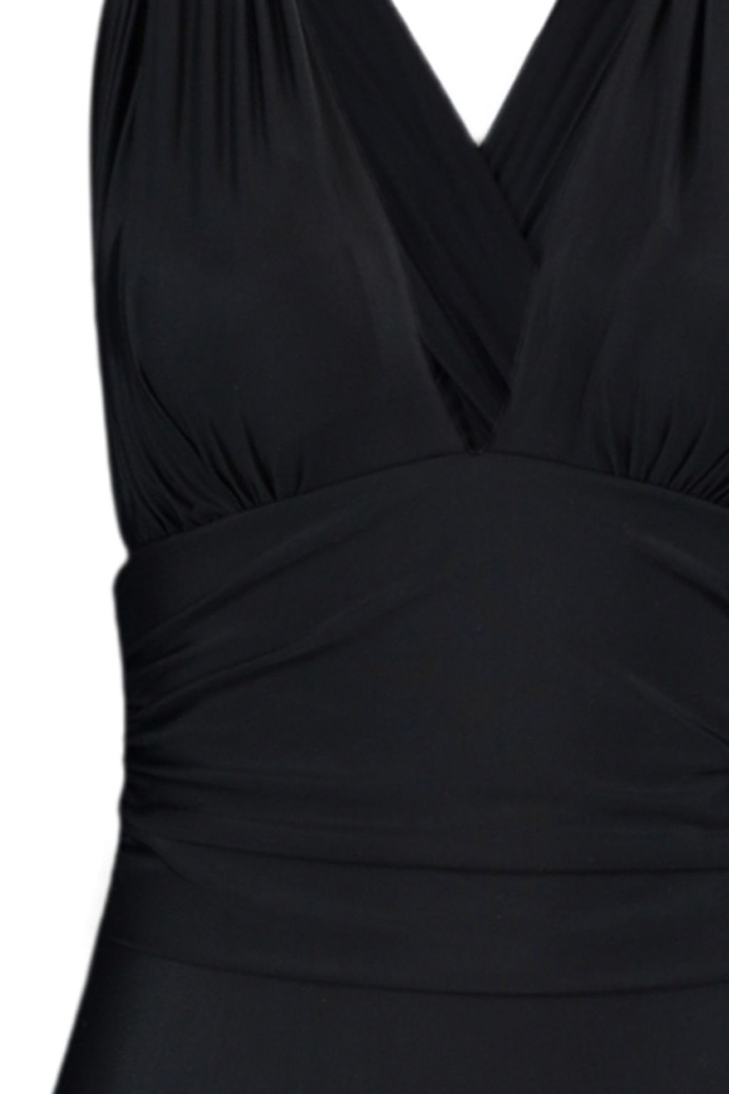 Siyah Dekolteli Drapeli Regular Core Mayo TBESS20MA0294