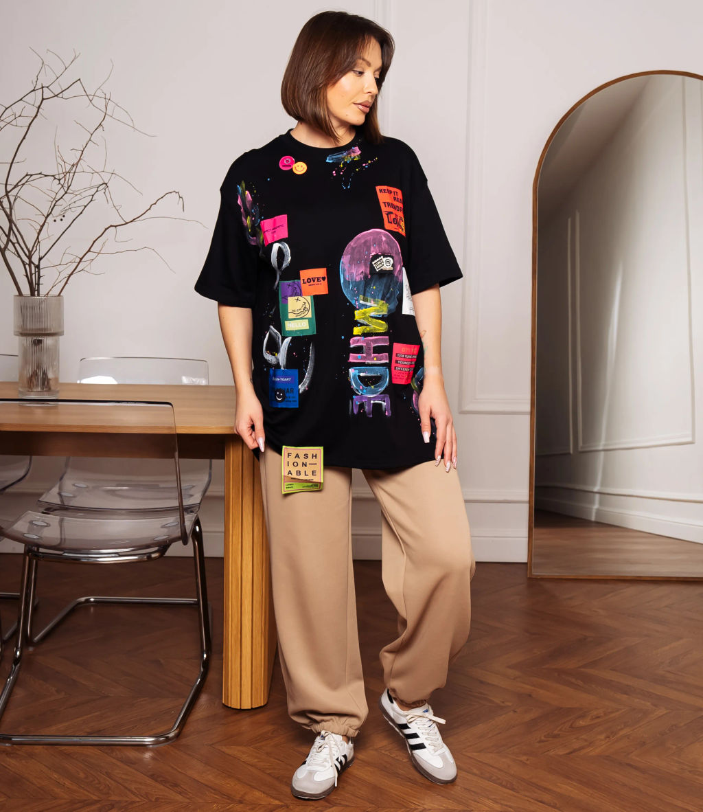 Футболка #КТ8290, чёрный - Dommod фото 4