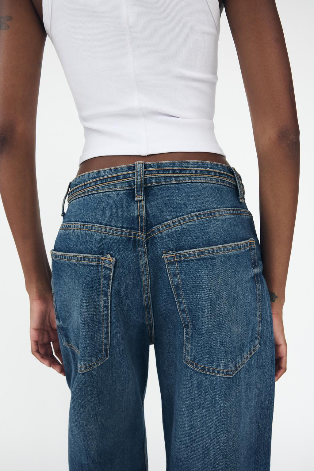 MID-RISE TAILORED BALLOON JEANS - Zara фото 6