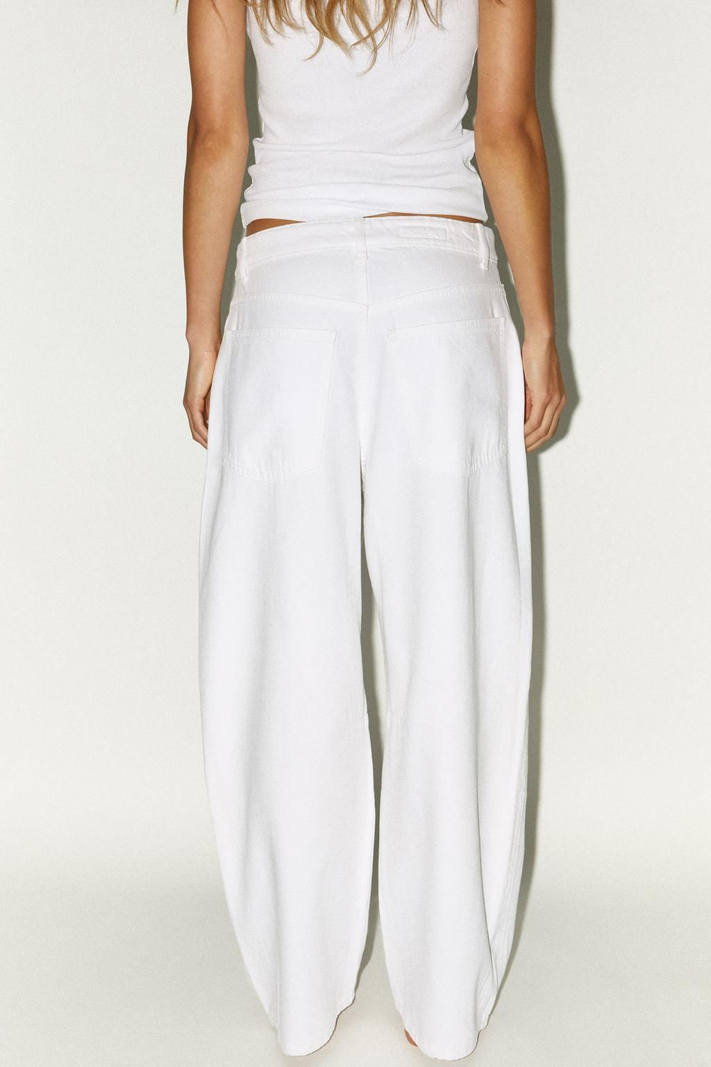 TRF BAGGY BALLOON MID-WAIST JEANS - Zara фото 46