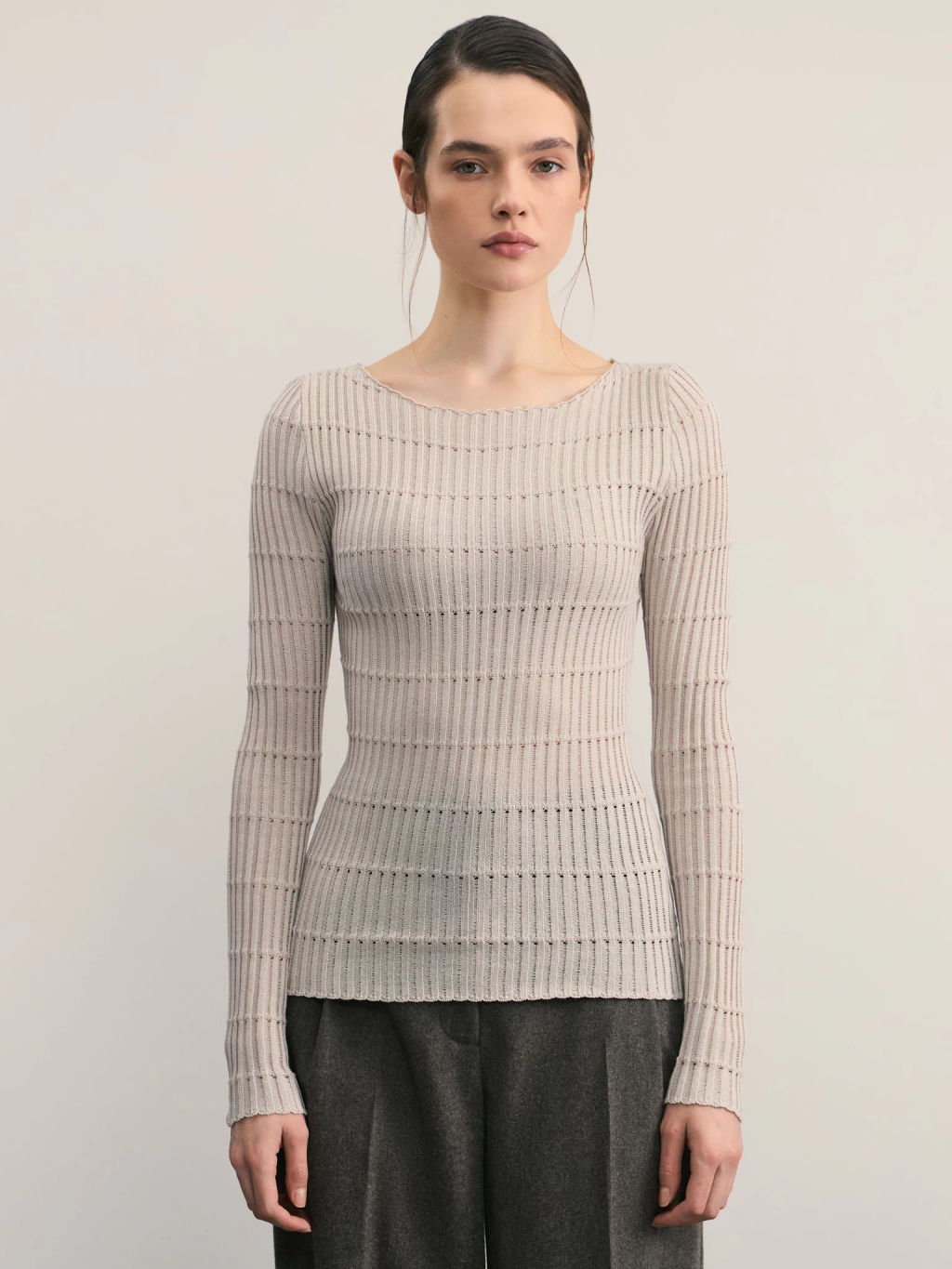 Вязаный лонгслив / Zarina  фото 3