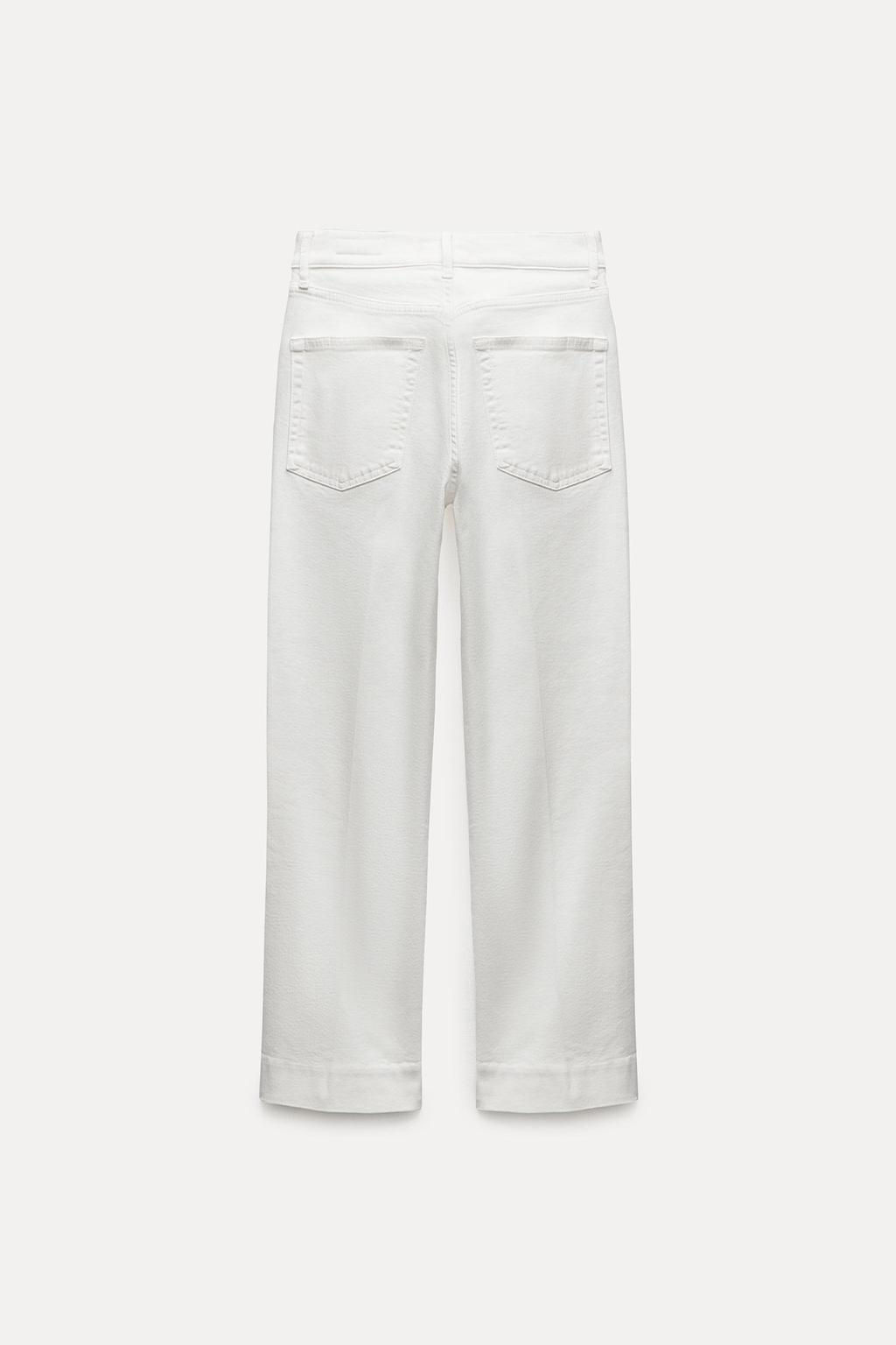 ZW COLLECTION BOOTCUT HIGH-WAIST CROPPED JEANS - Zara фото 3