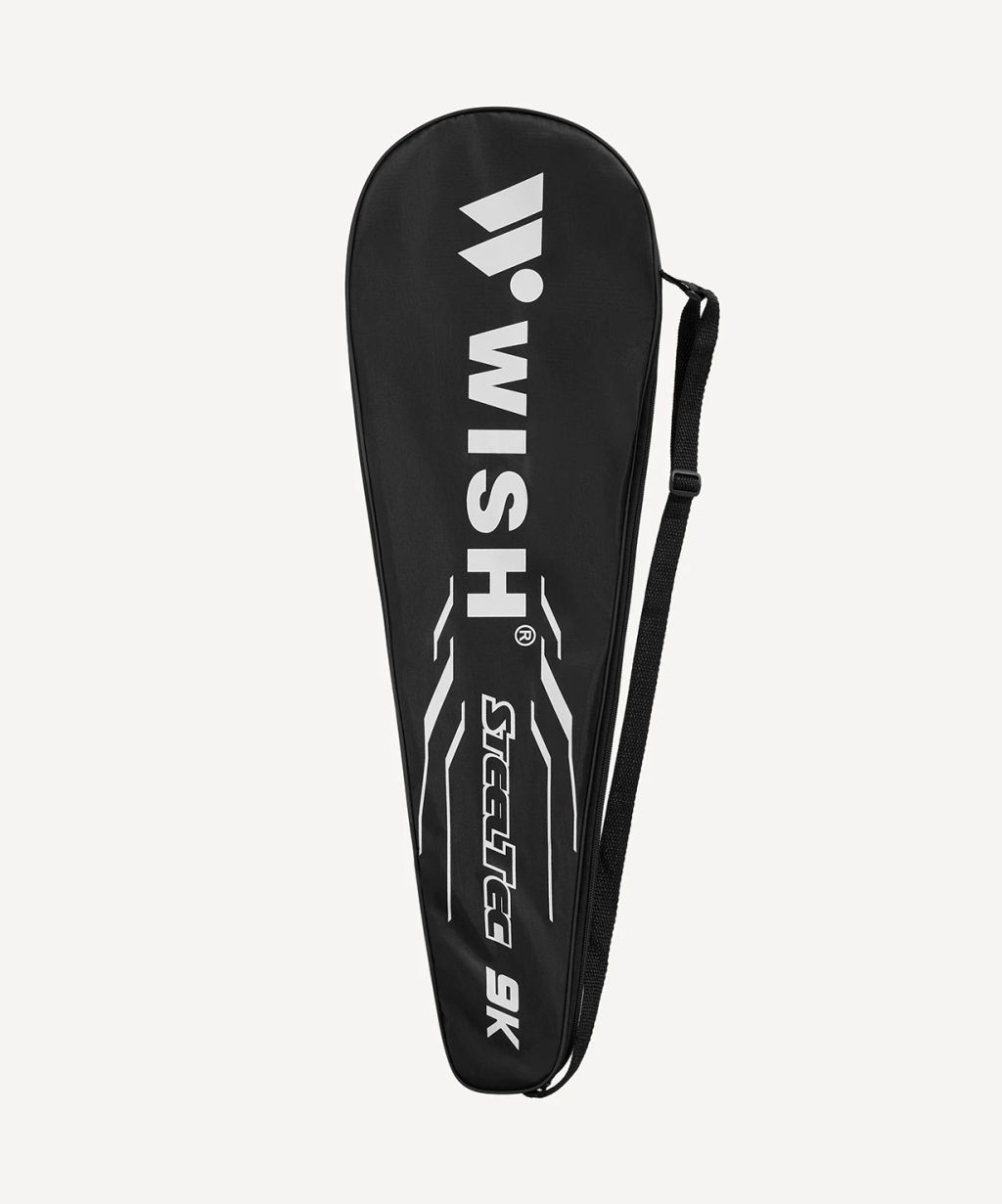 Набор для бадминтона Wish Steeltec 9 (2 ракетки), белый/красный  фото 7