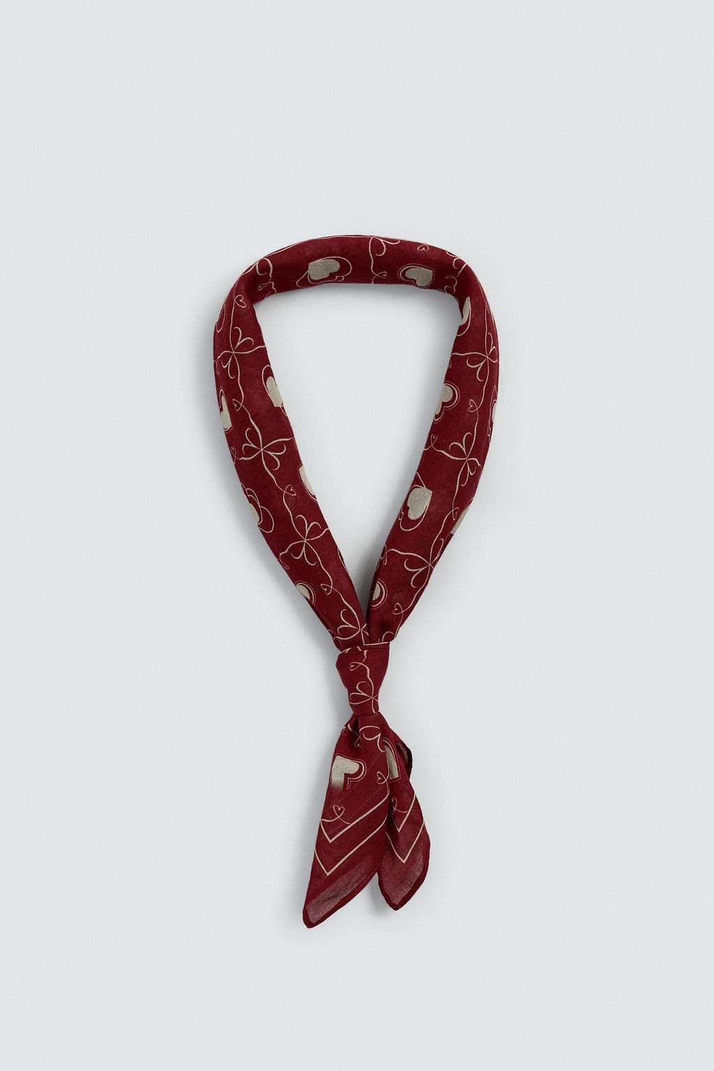 HEART PRINT BANDANA - Zara фото 11