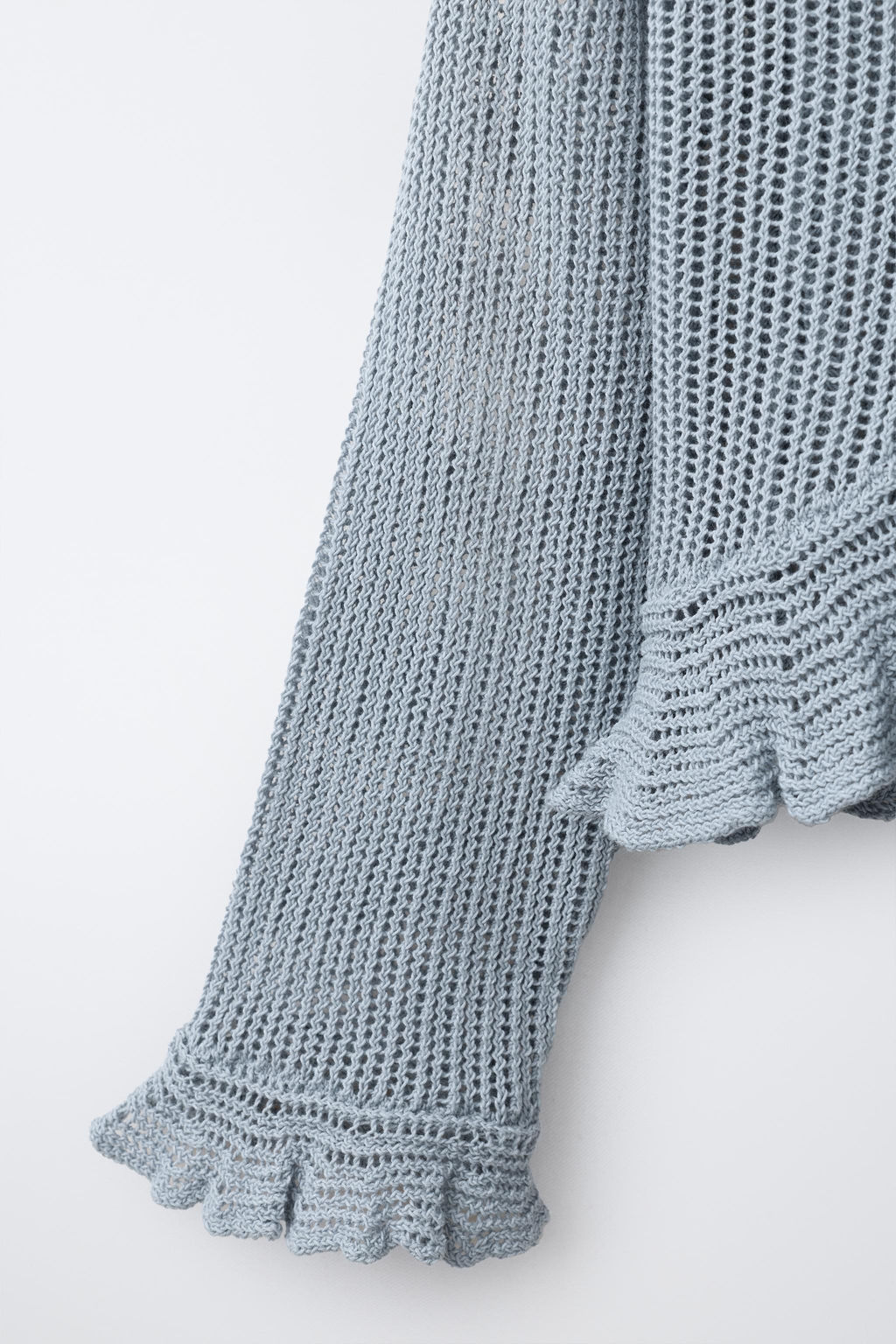 CHAQUETA PUNTO VOLANTE / Azul / Gris - Zara фото 4
