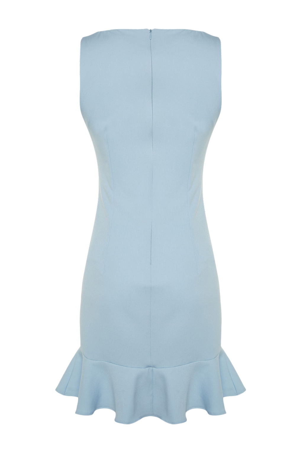 TRENDYOLMILLA Nar Cicegi A-Kesim Volanl? Dugme Detayl? Mini Dokuma Elbise TWOSS23EL02259  фото 20