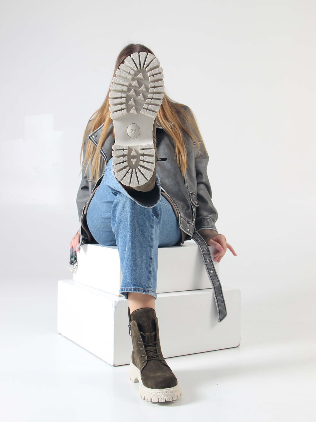 Ботинки EDART 228.V.1541 be. Хаки/шерсть - Ed'art фото 8