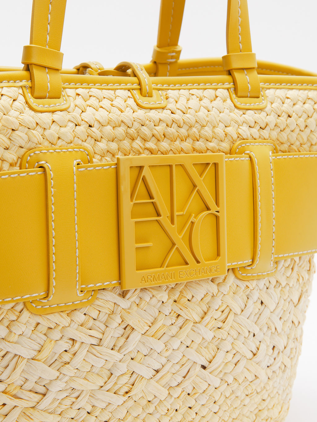 Сумка летняя с ручками ARMANI EXCHANGE SUSIE Артикул 4368302, желтый  фото 3