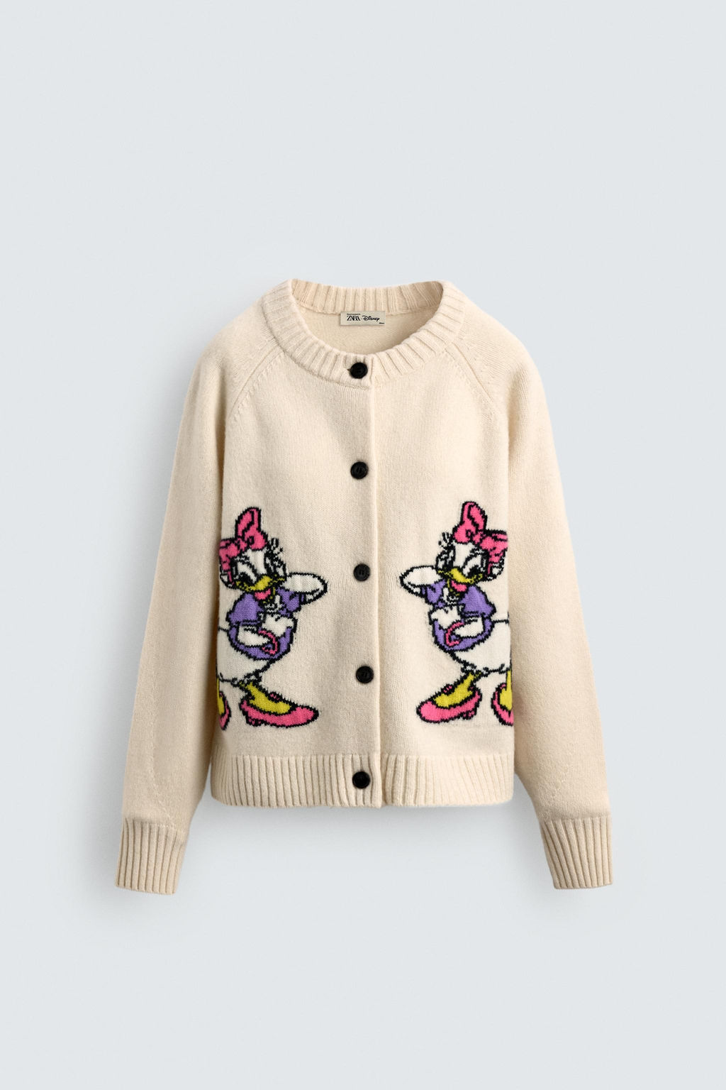 DAISY DUCK WOOL CARDIGAN HARRY LAMBERT FOR ZARA X DISNEY  фото 2