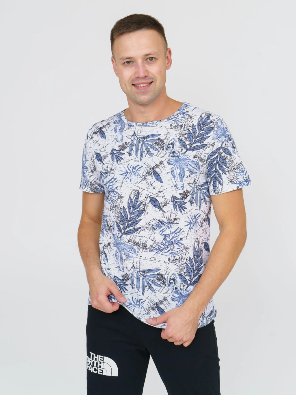 Футболка мужская , цвет синий