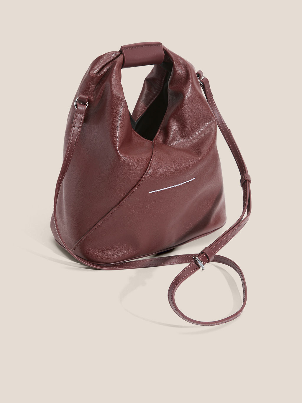 Женская сумка с ручкой MM6 MAISON MARGIELA Japanese Crossbody Bag Артикул 4670234, коричнево-бордовый - Valentino фото 3
