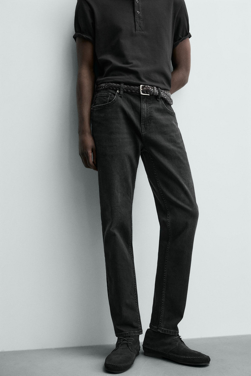 JEANS SLIM FIT B?SICO / Carb?n - Zara фото 5