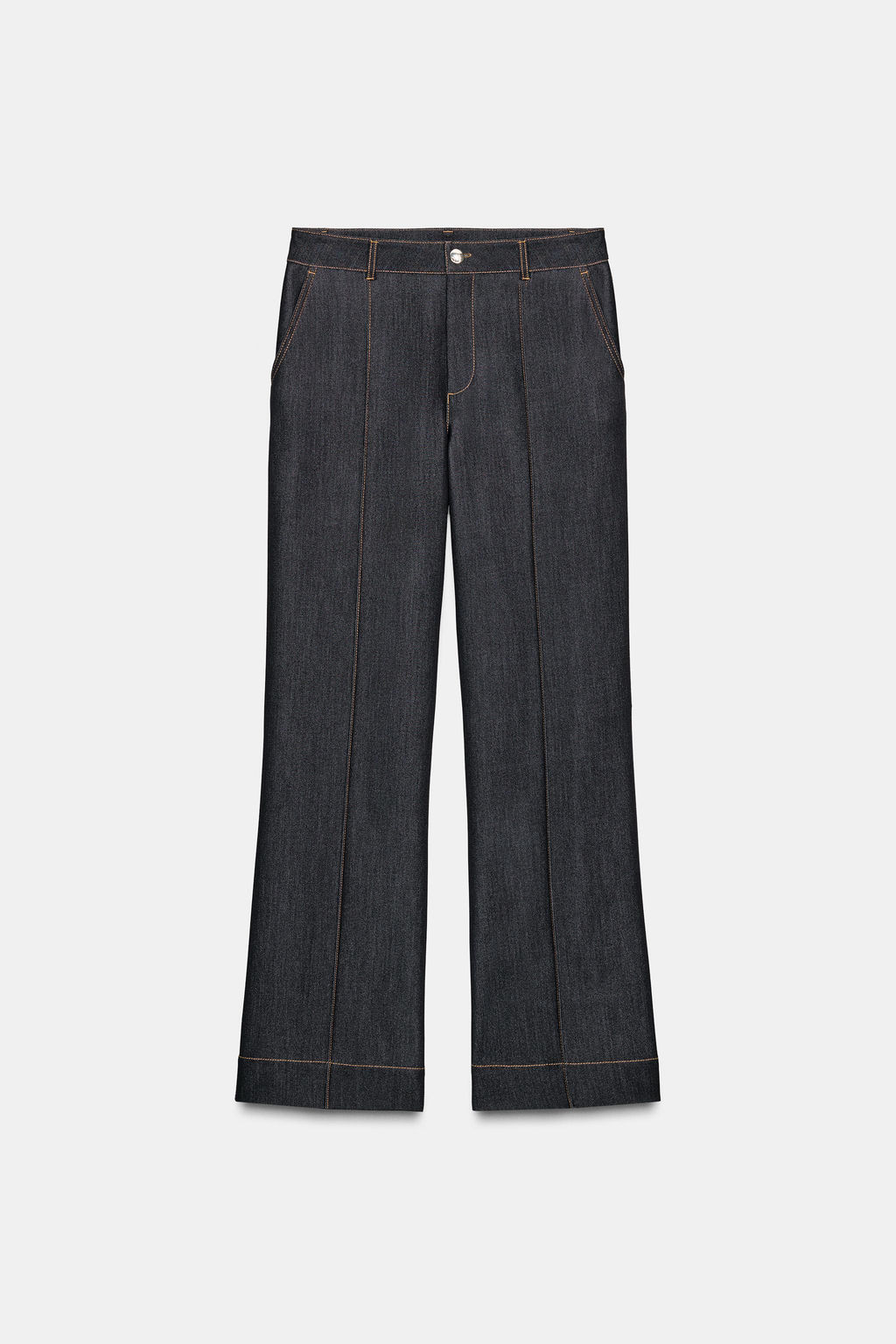 CONTRAST TOPSTITCH SEAM TROUSERS - Zara фото 6