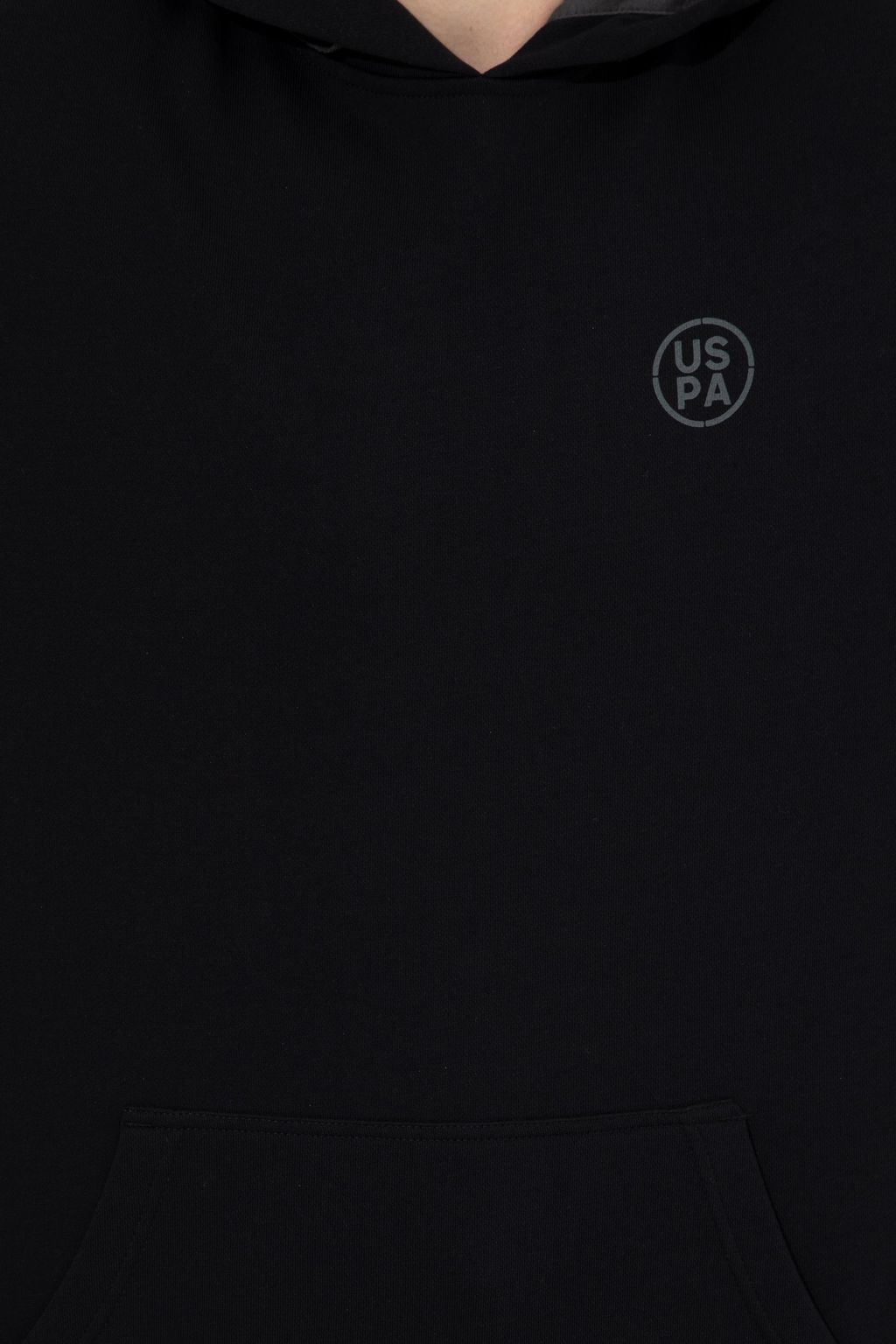 U. S. Polo Assn / Мужская черная толстовка с капюшоном - U.s. polo assn фото 6