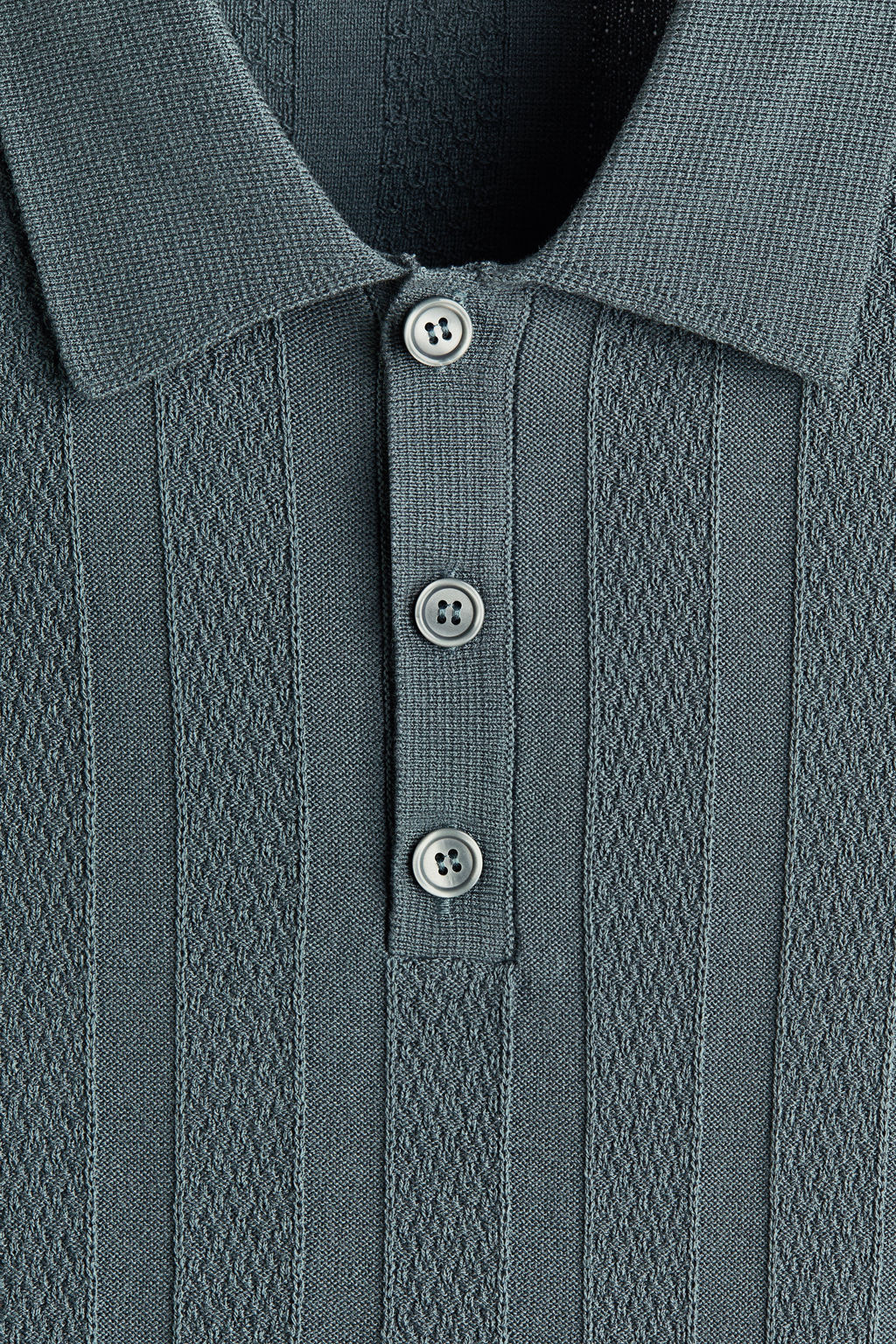 Polo en punto texturizado Regular Fit - H&m фото 3