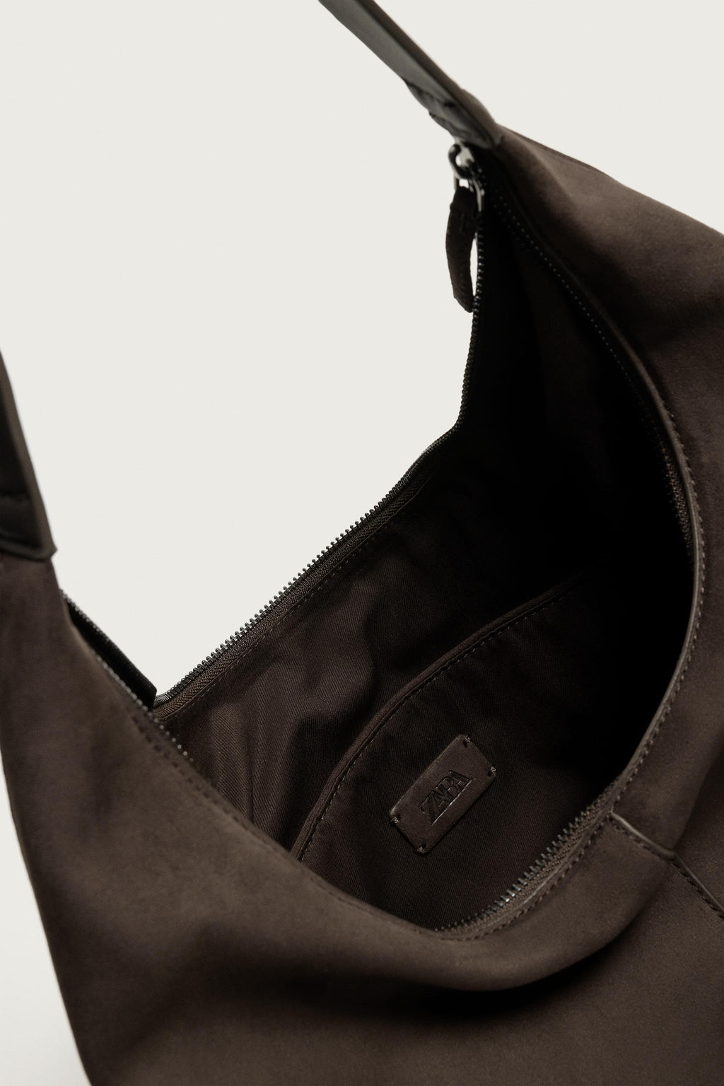 BOLSO SHOPPER LISO / Marr?n - Zara фото 7