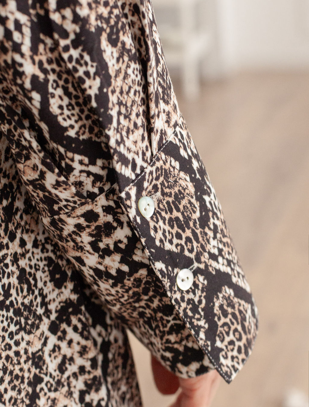 Платье Vilatte из вискозы с принтом комбинированное  фото 6