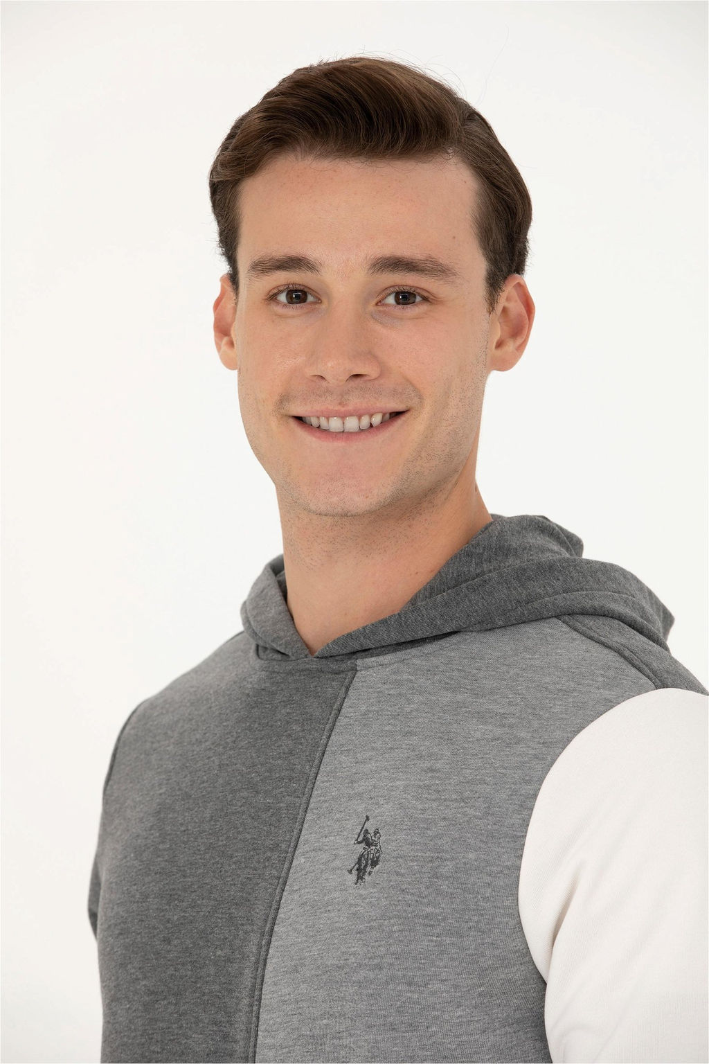 U. S. Polo Assn Мужской свитшот антрацитового меланжа - U.s. polo assn фото 10