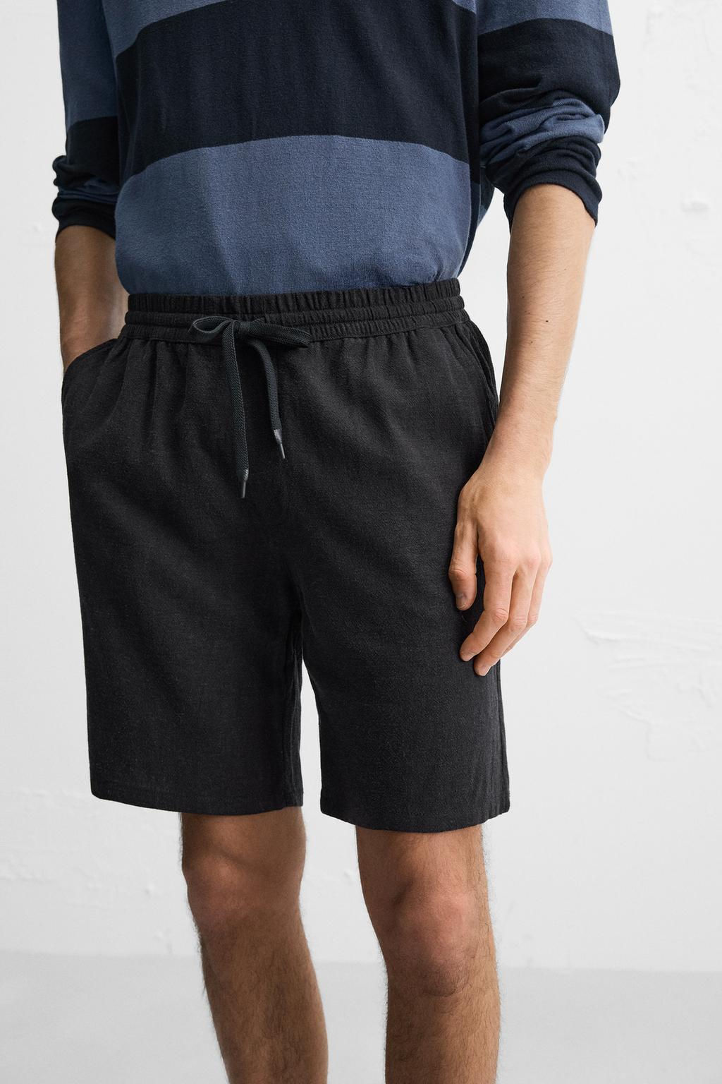 LINEN - VISCOSE BERMUDA SHORTS - Zara фото 17