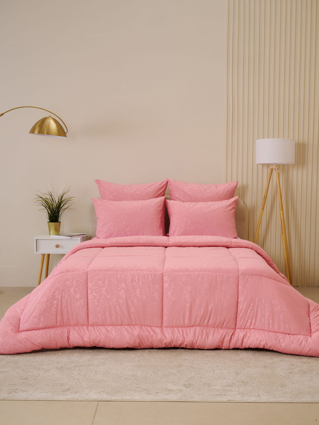 Одеяло всесезонное Микрофибра Узор - Розовое 220x240