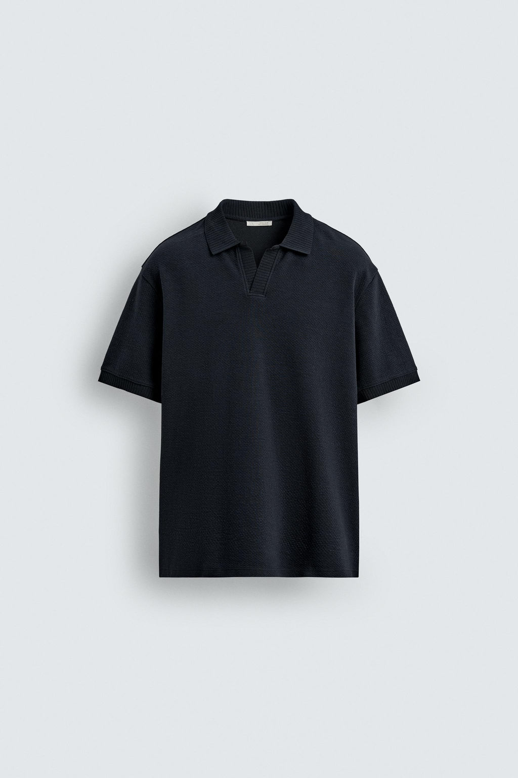 TEXTURED REGULAR FIT POLO SHIRT - Zara фото 7