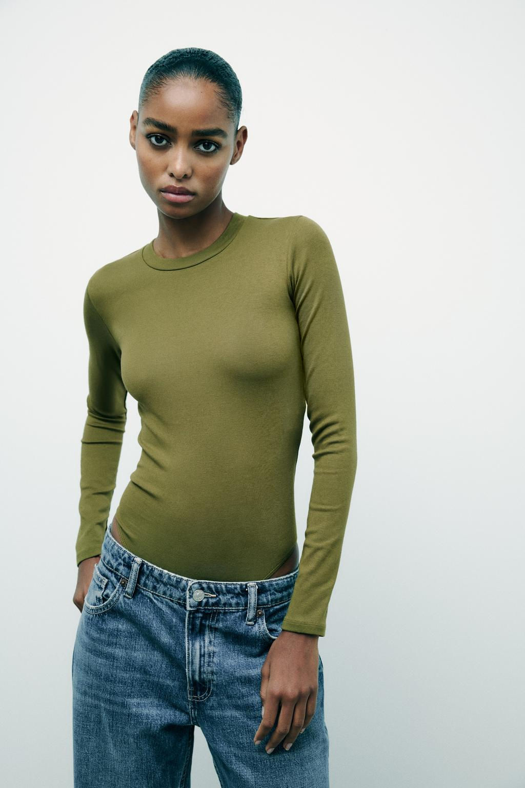 COTTON MODAL BODYSUIT - Zara фото 40